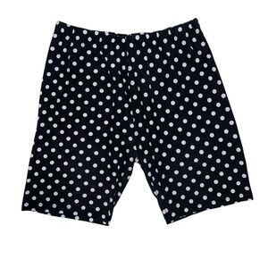 Sweet Legs Black and White Polka Dot Biker Shorts